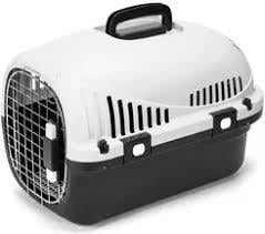 Переноска для тварин до 8 кг 48х32х32 см Білий з чорним (B40707S0Q)