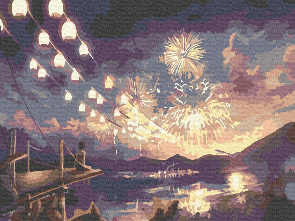 Картина за номерами Brushme Святкова атмосфера 30x40 см (RBS52192)