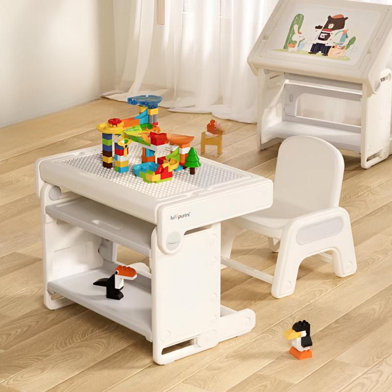 Детский столик Lumpurini Paoletta7в1 со стульчиком/мольбертом/доской для конструирования/игр с водой (e5765f87) - фото 2 Детский столик Lumpurini Paoletta7в1 со стульчиком/мольбертом/доской для конструирования/игр с водой (e5765f87) - фото 2