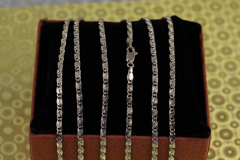 Цепь Xuping Jewelry Улитка с огранкой 45 см х 3 мм Серебристый