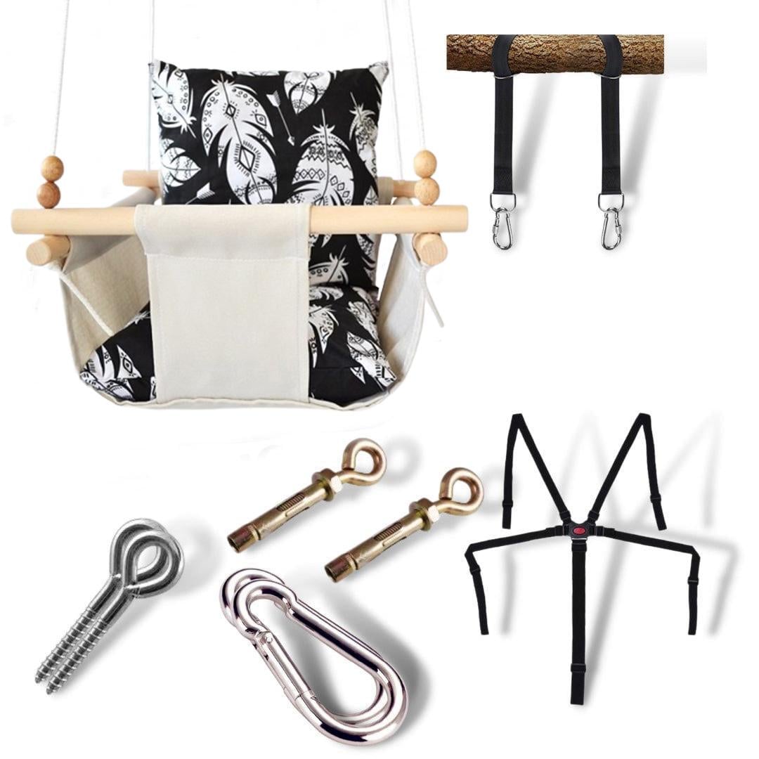 Дитяча гойдалка Infancy Перо Блек Молочний (10140361)