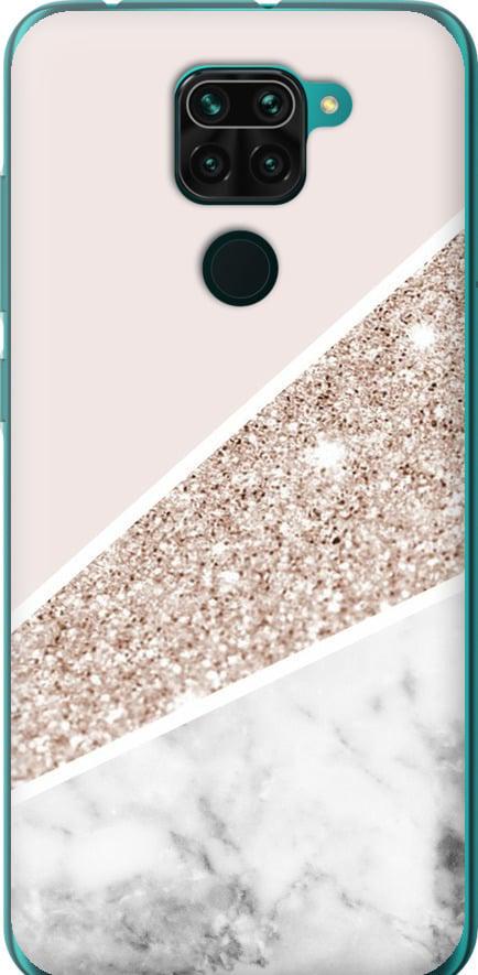 Чехол на Xiaomi Redmi Note 9 Пастельный мрамор (4342t-2017-42517)