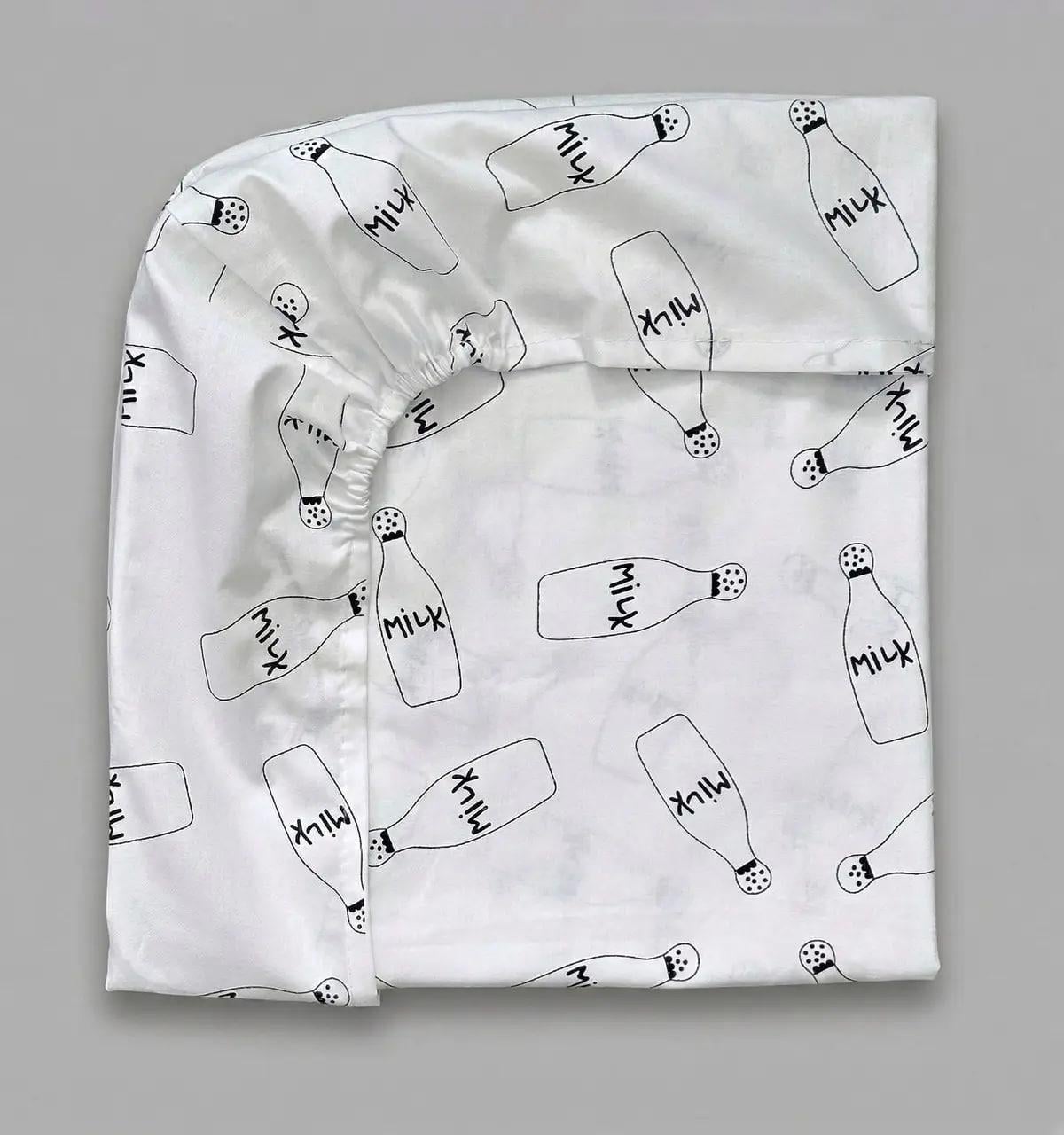 Простынь детская BST Milk на резинке 120х60 см (2829151437)