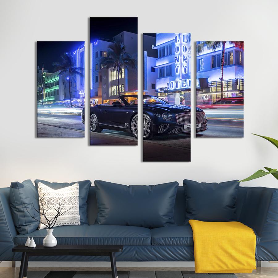 Картина на холсте Синий Бэнтли 129x90 см (1290-42) Картина на холсте Синий Бэнтли 129x90 см (1290-42)