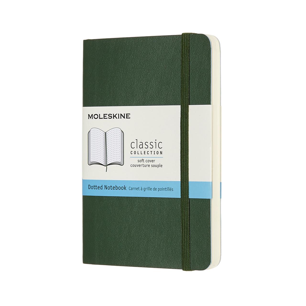 Блокнот Moleskine Classic карманный 9х14 см 192 страницы в точку миртовый мягкий Зеленый (8058647629179)