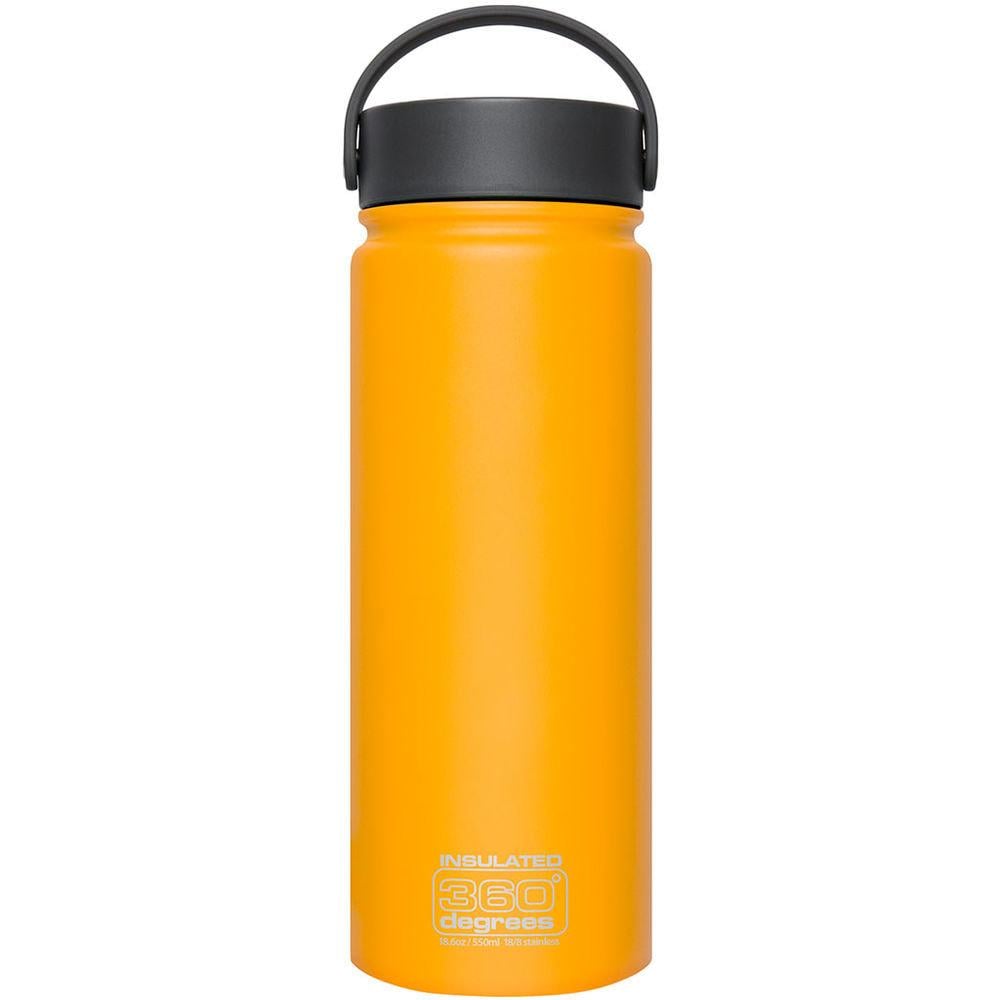 Фляга 360° degrees Wide Mouth Insulated 550 ml Yellow (1033-STS 360SSWMI550YLW) - фото 1