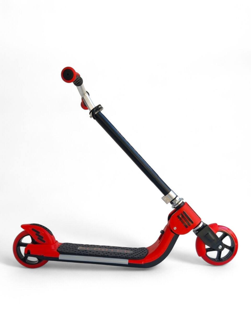 Самокат дитячий двоколісний Scooter HBC 391X до 75 кг з ножним гальмом Червоний (391Xr-s2) - фото 3