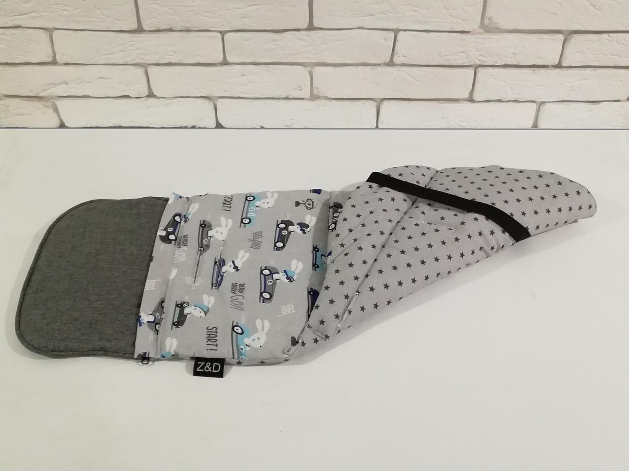 Матрасик-вкладыш в коляску универсальный Z&D New Blue bunny