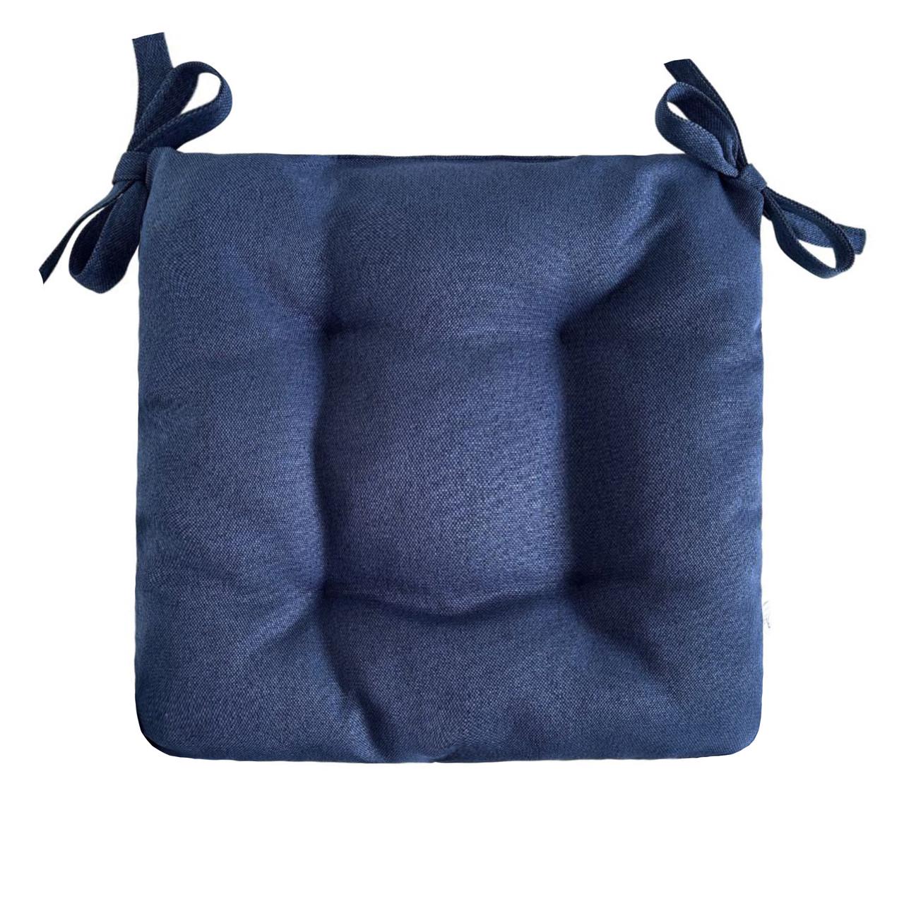 Подушка для стільця/крісла/табурету 50х50х8 см Темно-синій (1860467485) - фото 1