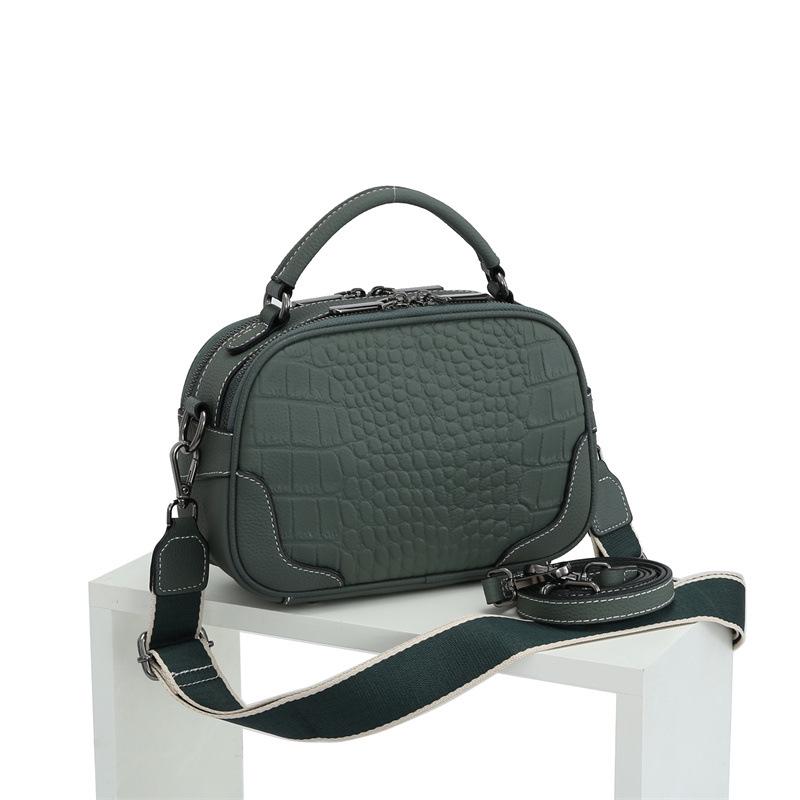 Сумка жіноча Italian Bags Міледі шкіряна через плече Green