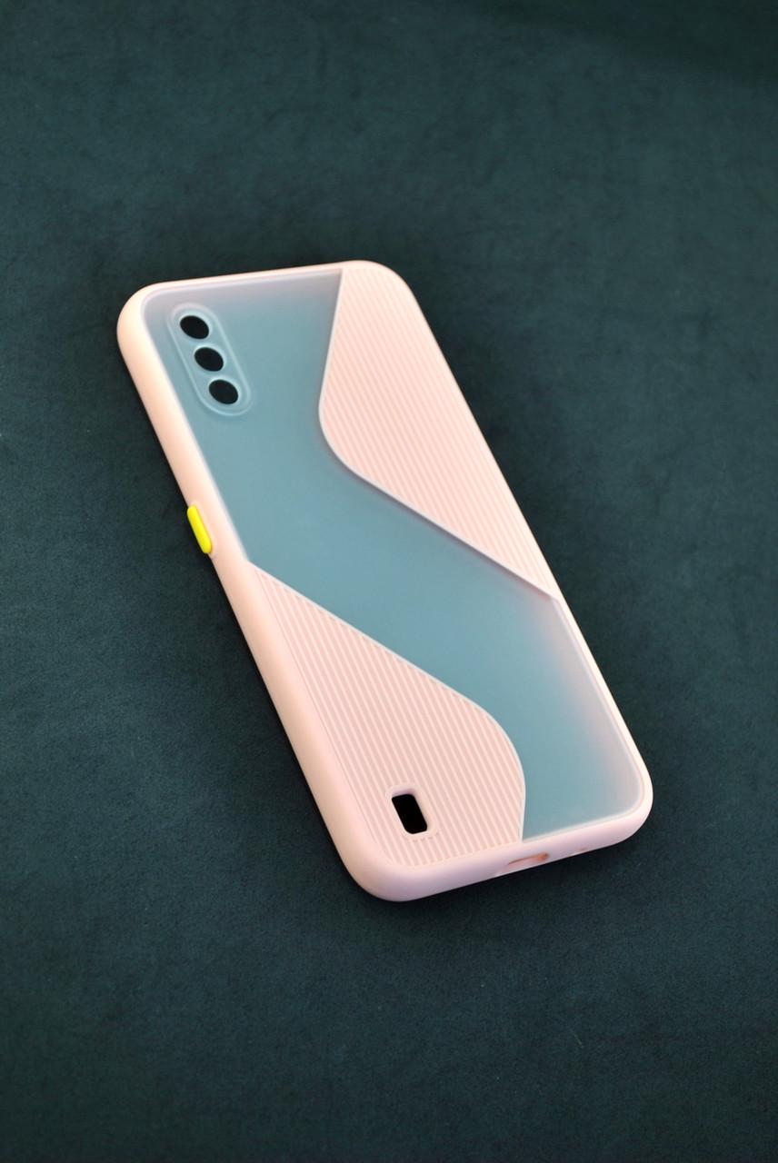 Чохол для телефону Xiaomi Redmi 9 Silicone Wave Light pink / yellow