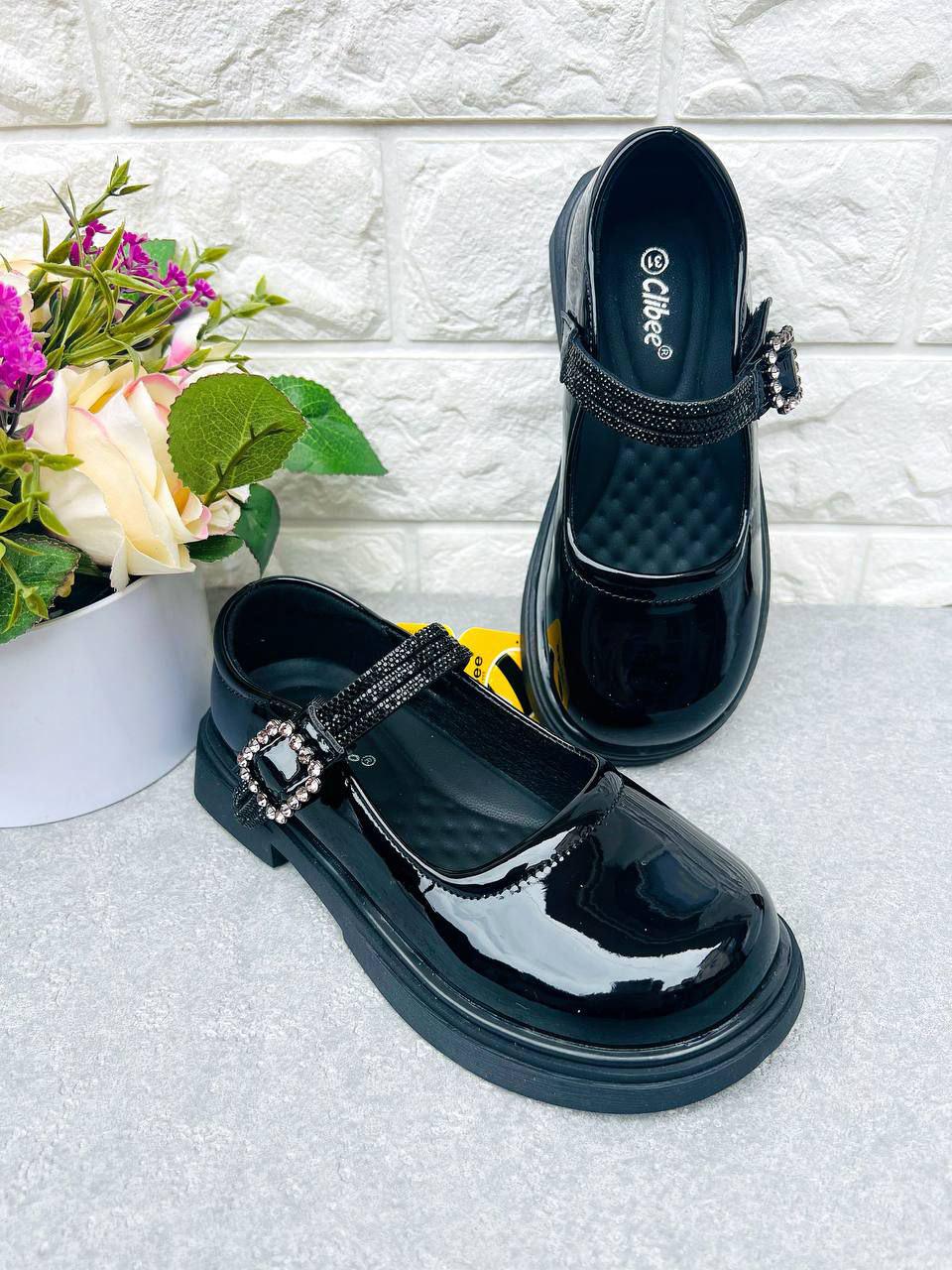 Туфлі класичні для дівчинки Clibee 1714 р. 34 21 см Чорний (1714-4)