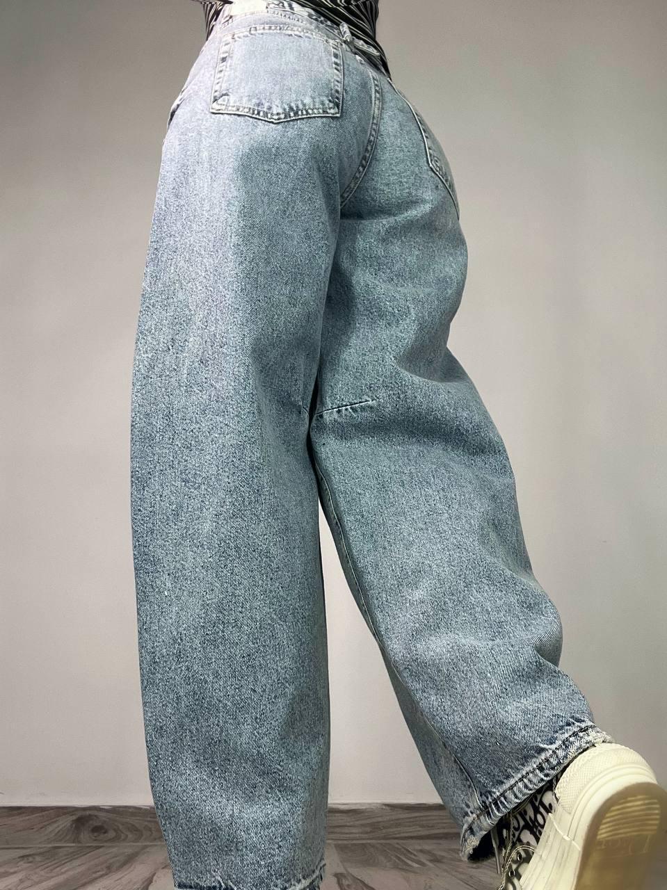 Джинси жіночі Its Basic 3140 skater balon широкі банани затяжка на талії р. 38 Блакитний (3725) - фото 3 Джинси жіночі Its Basic 3140 skater balon широкі банани затяжка на талії р. 38 Блакитний (3725) - фото 3