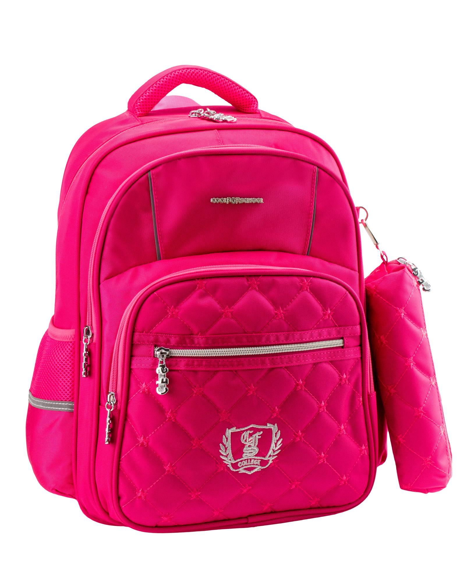 Рюкзак школьный Cool For School 40x30x19 см 16-25 л Розовый (CF86730-02)