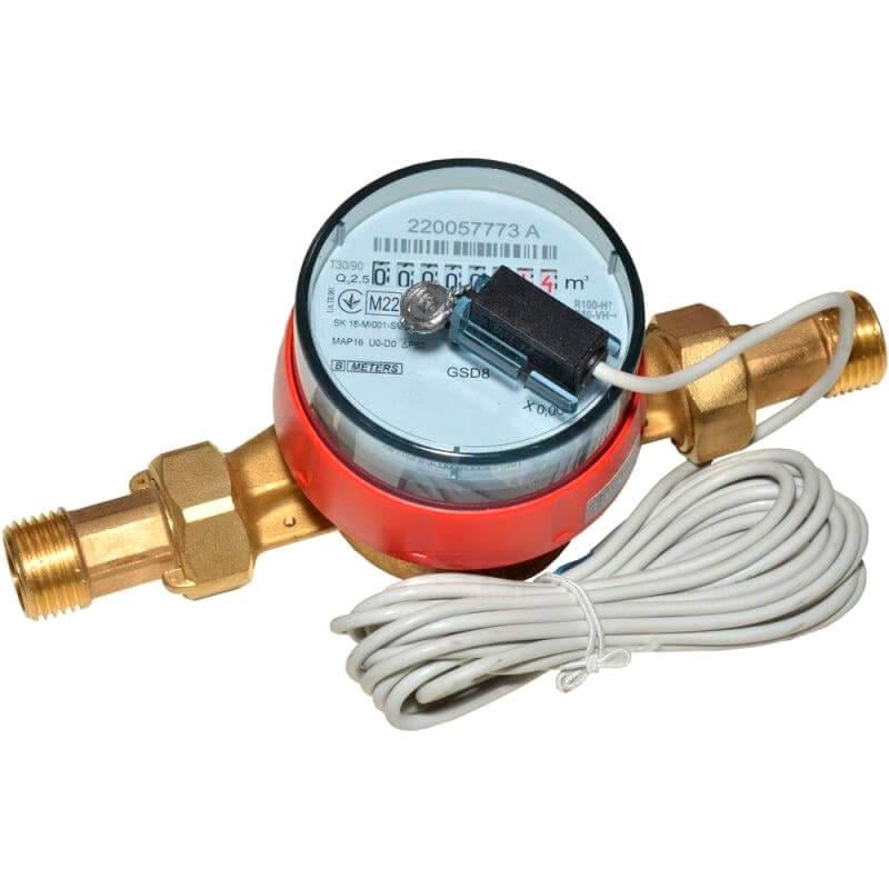 Счетчик для горячей воды B-Meters GSD8-R 1/2" (P8A0RC12CSCIVS) Счетчик для горячей воды B-Meters GSD8-R 1/2" (P8A0RC12CSCIVS)