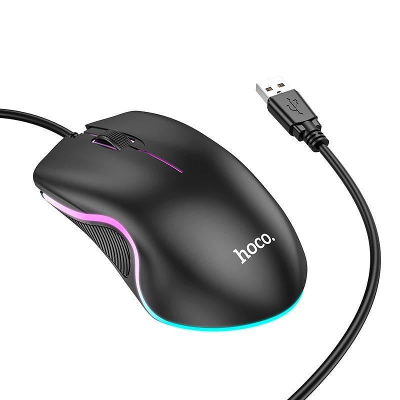 Компьютерная мышка Hoco Enjoy gaming luminous wired mouse GM19 (2005110373) - фото 7