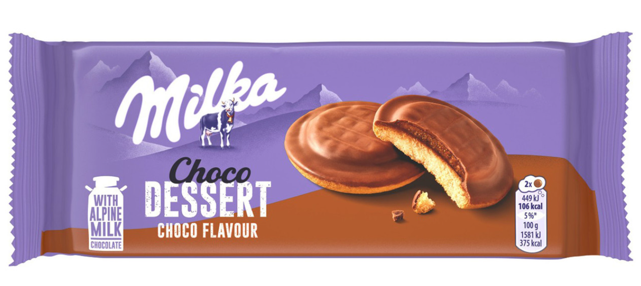 Печенье Milka Choco Dessert Choco Flavour 8 шт. 128 г (2634015279)