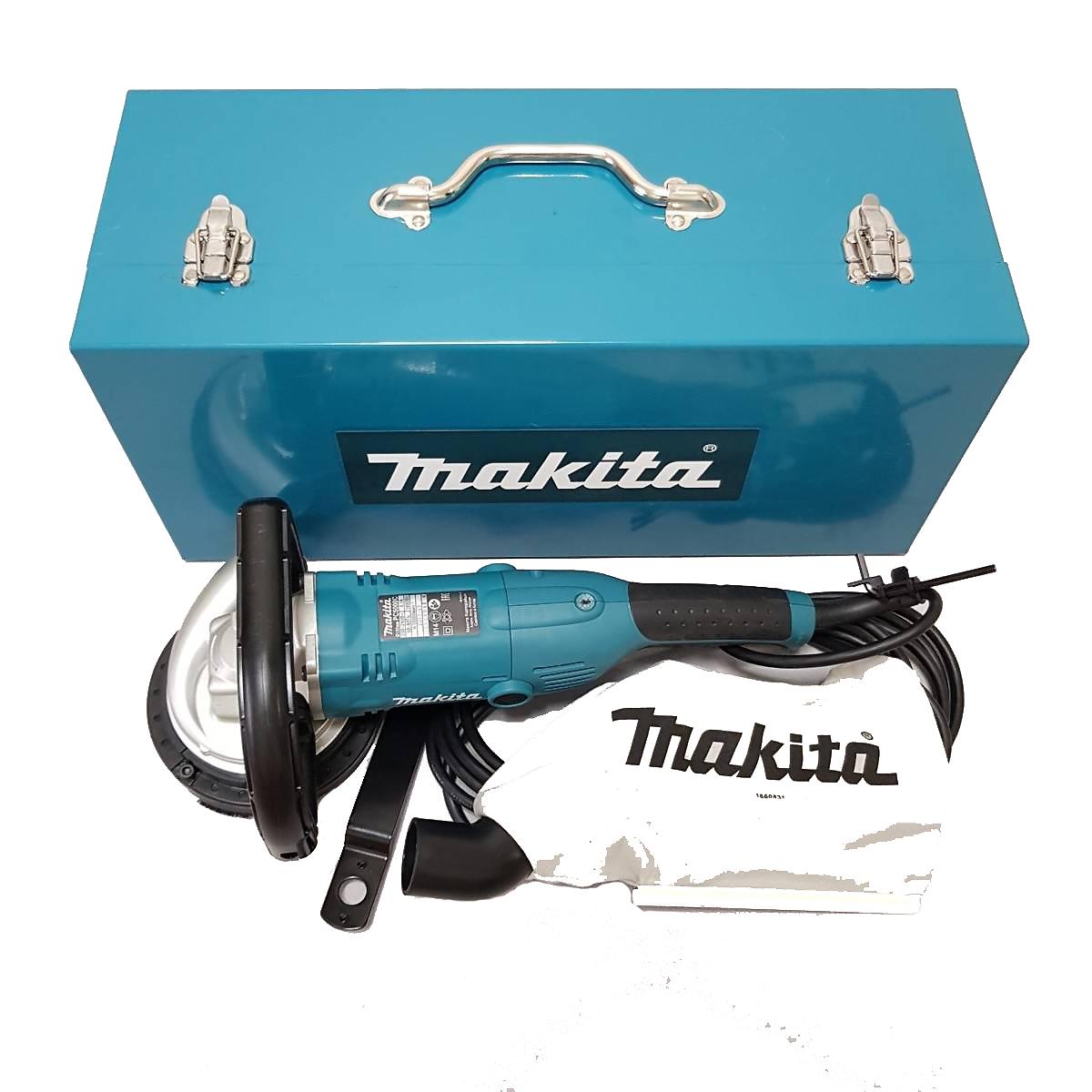 Шлифовальная машина Makita PC5000C (1400Вт, 125мм) шлифмашина по бетону со встроенной системой удаления пыли (4608)