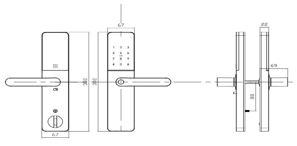 Замок дверний біометричний розумний SEVEN LOCK SL-7779BFW-Т (2618267402) - фото 3 Замок дверний біометричний розумний SEVEN LOCK SL-7779BFW-Т (2618267402) - фото 3