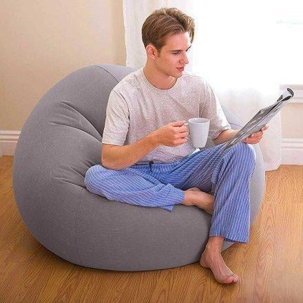 Кресло надувное Intex 68579-2 с ручным насосом и подушкой 107х104х69 см (D-2019091814) - фото 2