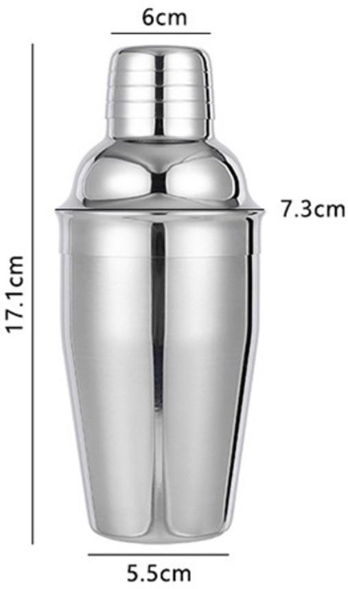 Барний шейкер для коктейлів Класичний нержавіюча сталь 350 мл Сріблястий (183) - фото 9