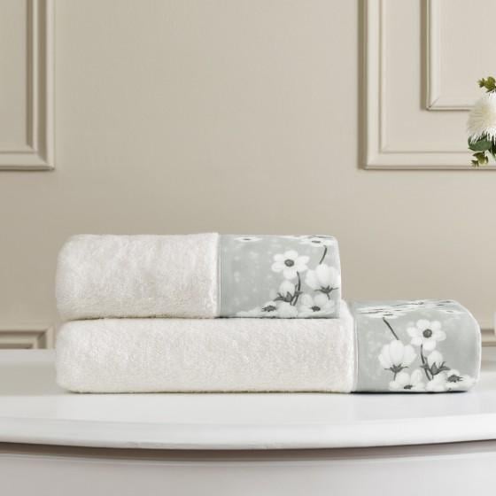 Набор полотенец Tivolyo Home Margarita gri 50x100/75x150 см (2000022282990)