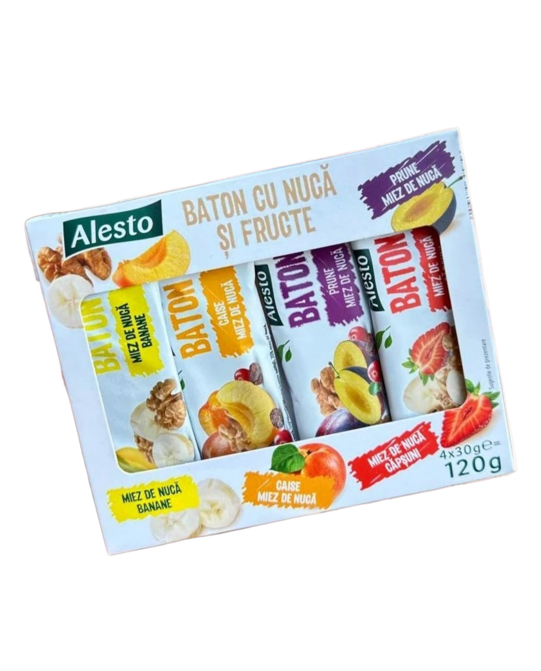 Злаковые батончики Alesto с сухофруктами и орехами 30 г 4 шт. (0100216)