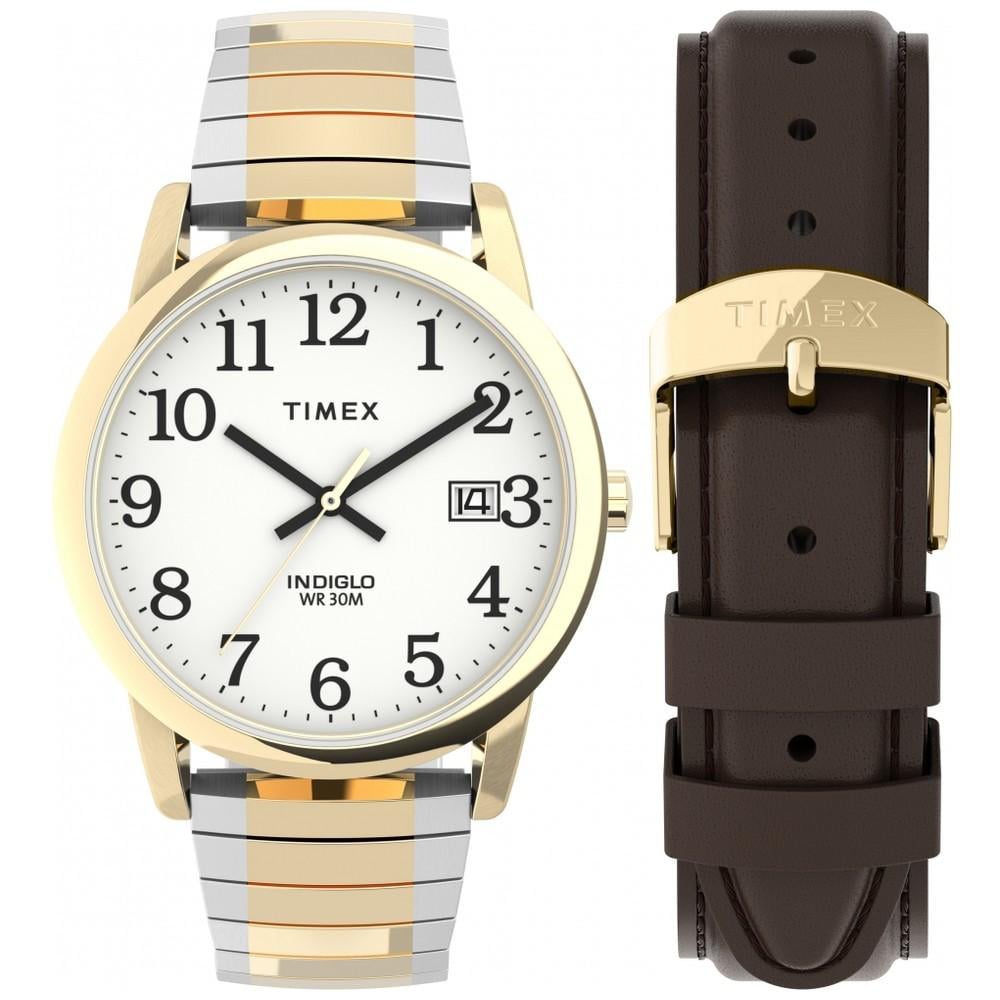 Наручные часы мужские Timex Easy Reader кварцевые Gold (Txg025500)