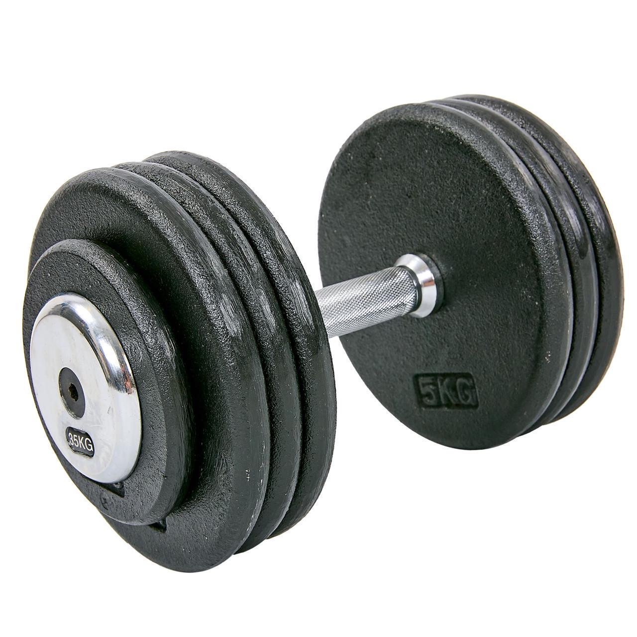 Гантель цельная Record TA-7231-35 стальная окрашенная 35 кг (2532855074)