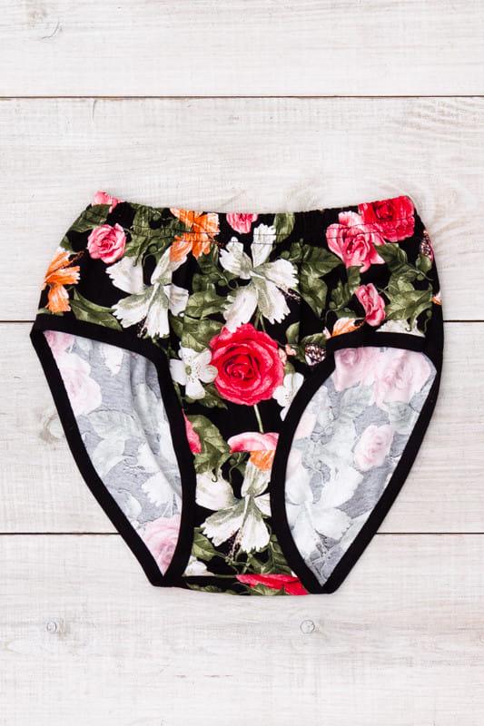 Труси жіночі з принтом великих розмірів Носи Своє р. 50 Антрацит (8317-002)