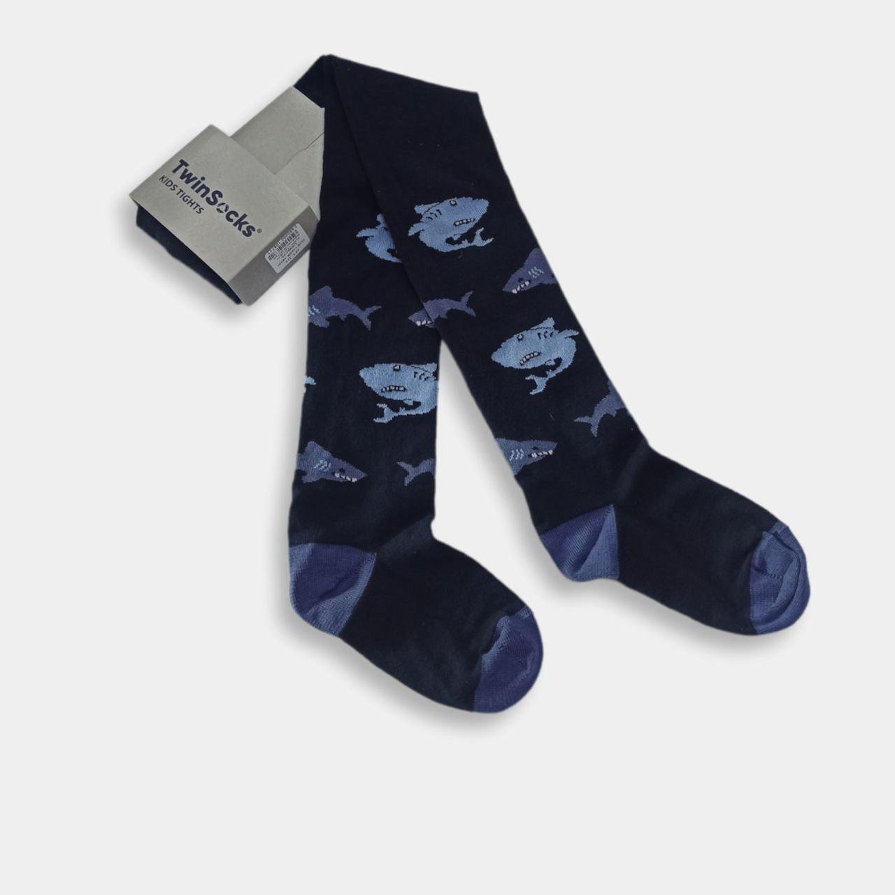 Колготки для мальчика TwinSocks с рисунком акулы р. 110-116 (8643329) - фото 1