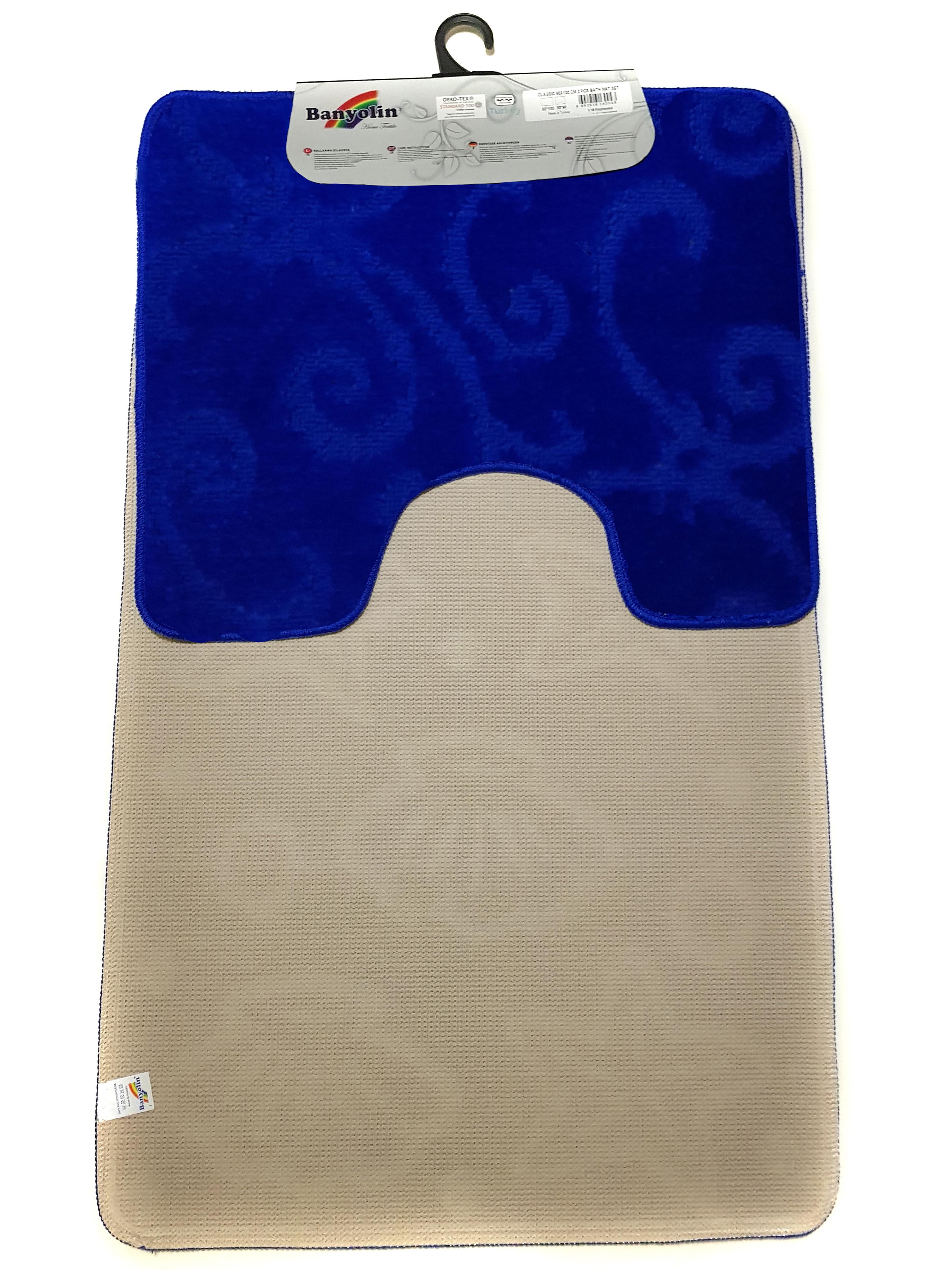 Набор ковриков в ванную комнату Banyolin Silver 0,6х1 м/0,6х0,5 м Sax Blue (CLT 14 13) - фото 2