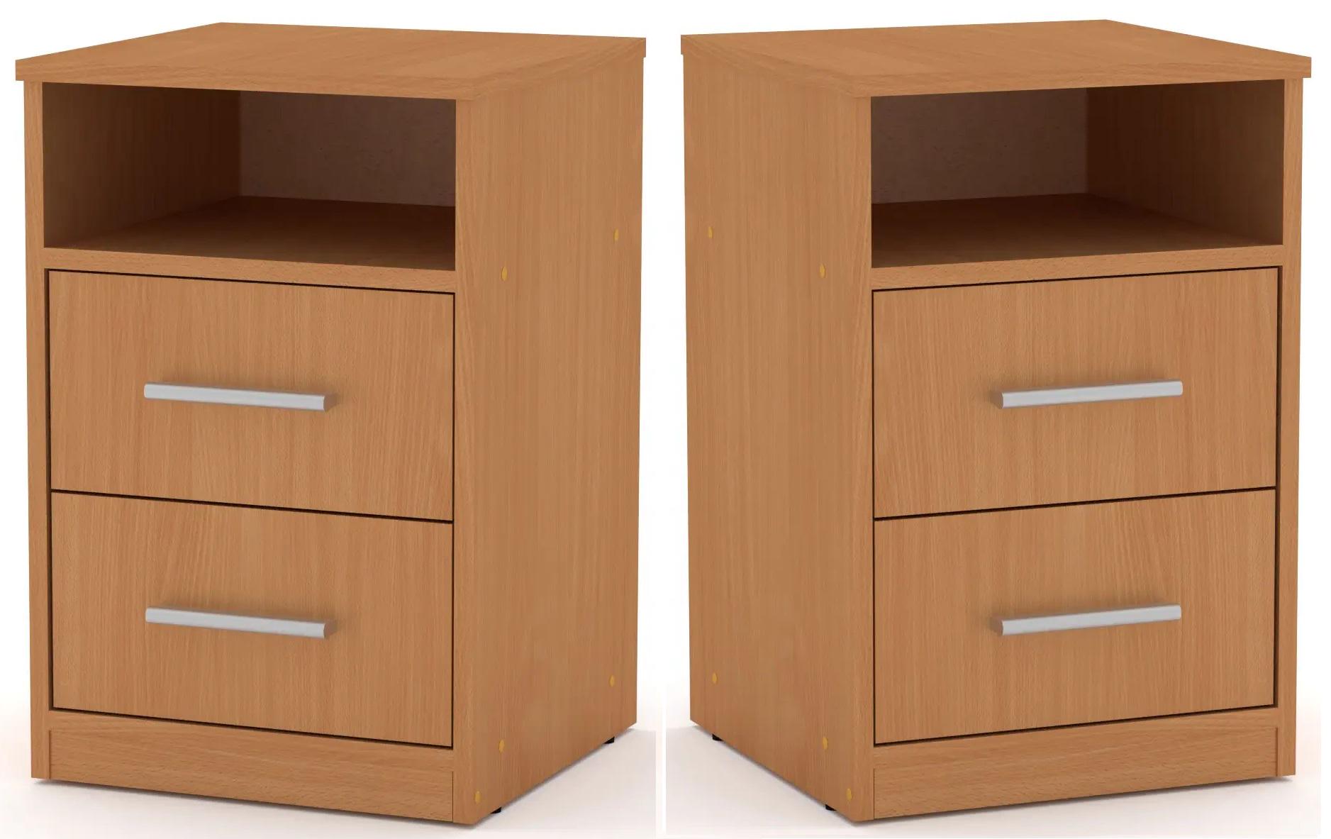 Тумба прикроватная Компанит ПКТ-2 2 шт. Бук (26644876)