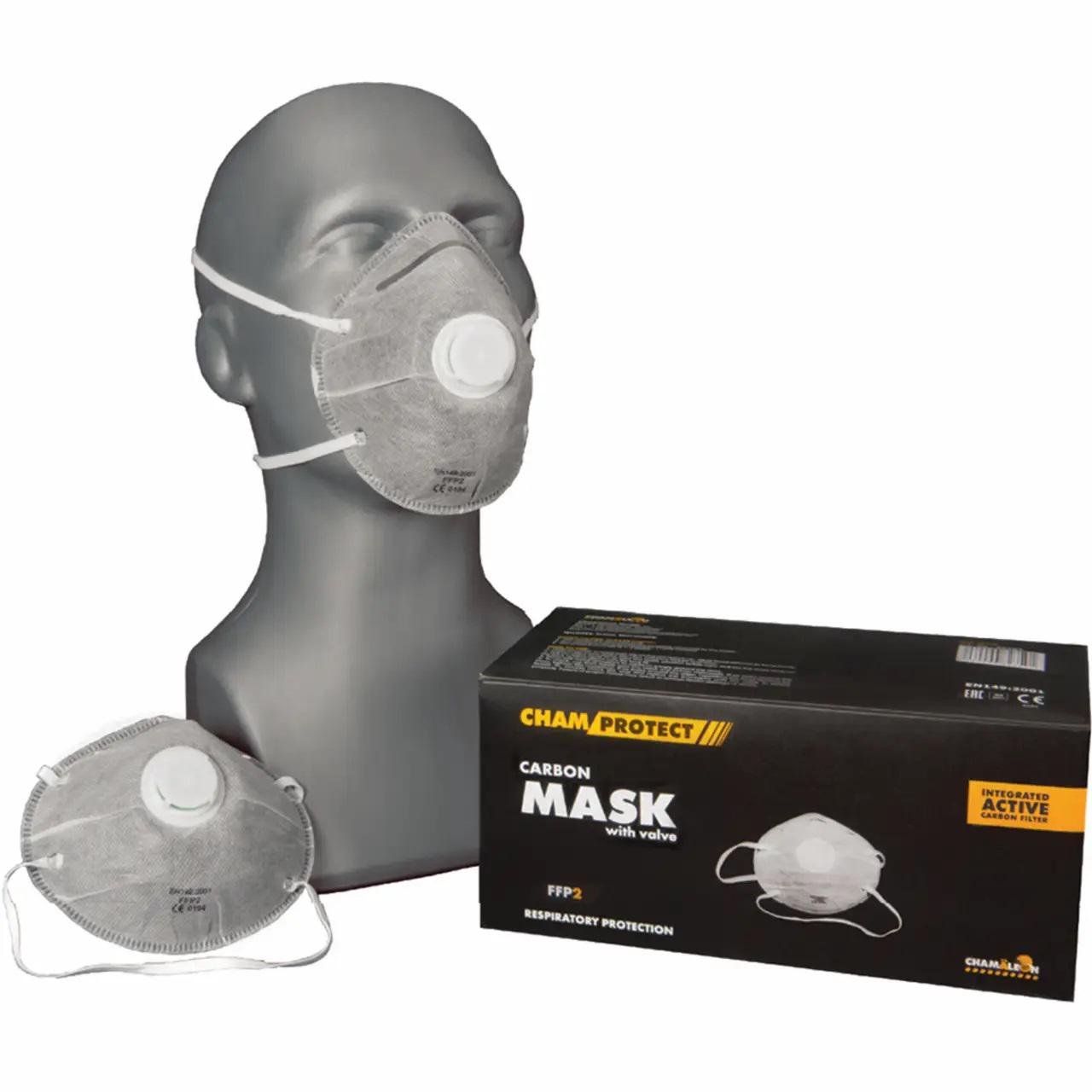 Респиратор карбоновый защитный FFP2 Сhamaleon Cham Protect 20 шт.