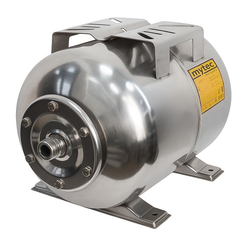 Гидроаккумулятор горизонтальный нержавейка Mytec 50 л (64417)
