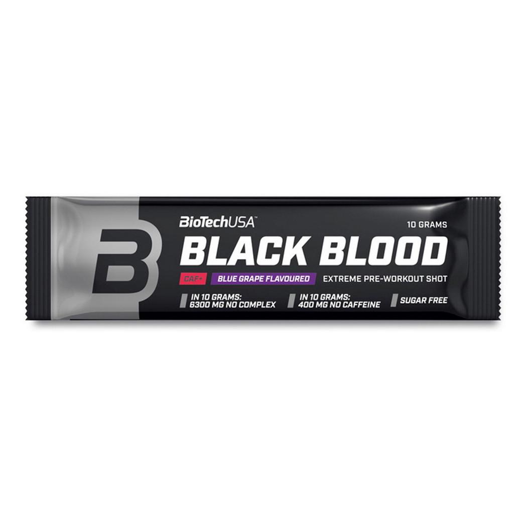 Предтренировочный комплекс BioTech USA Black Blood CAF+ 15 г Синий виноград (21544-01)