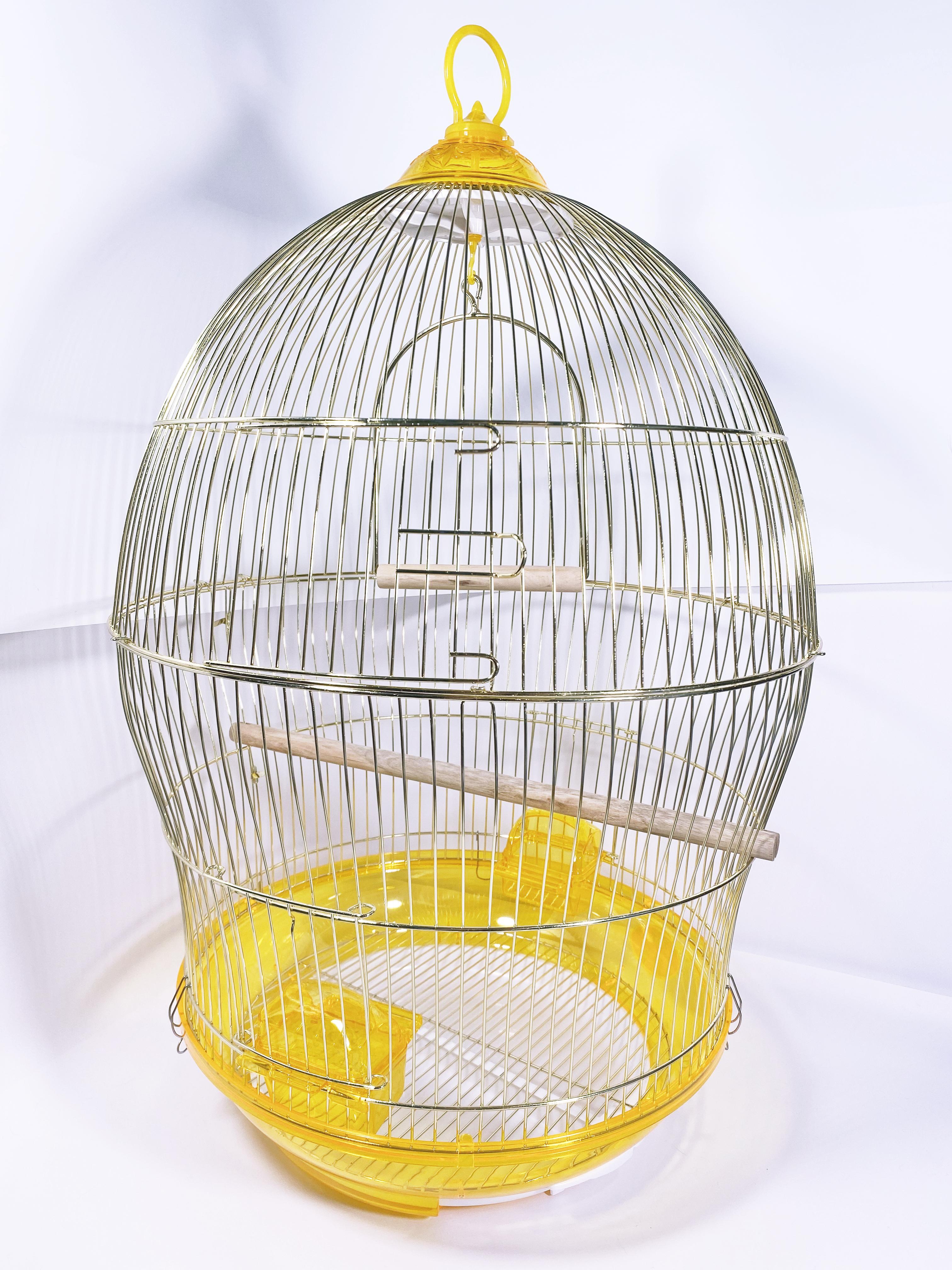 Клетка для попугаев 370 круглая 49х76 см Gold (1860) - фото 3 Клетка для попугаев 370 круглая 49х76 см Gold (1860) - фото 3