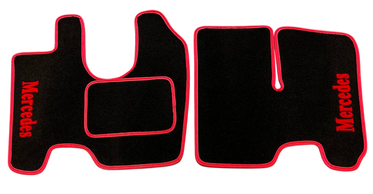 Коврики в салон ворсовые для Mercedes-Benz Atego 2004-2022 5 шт. Черный (27326831)