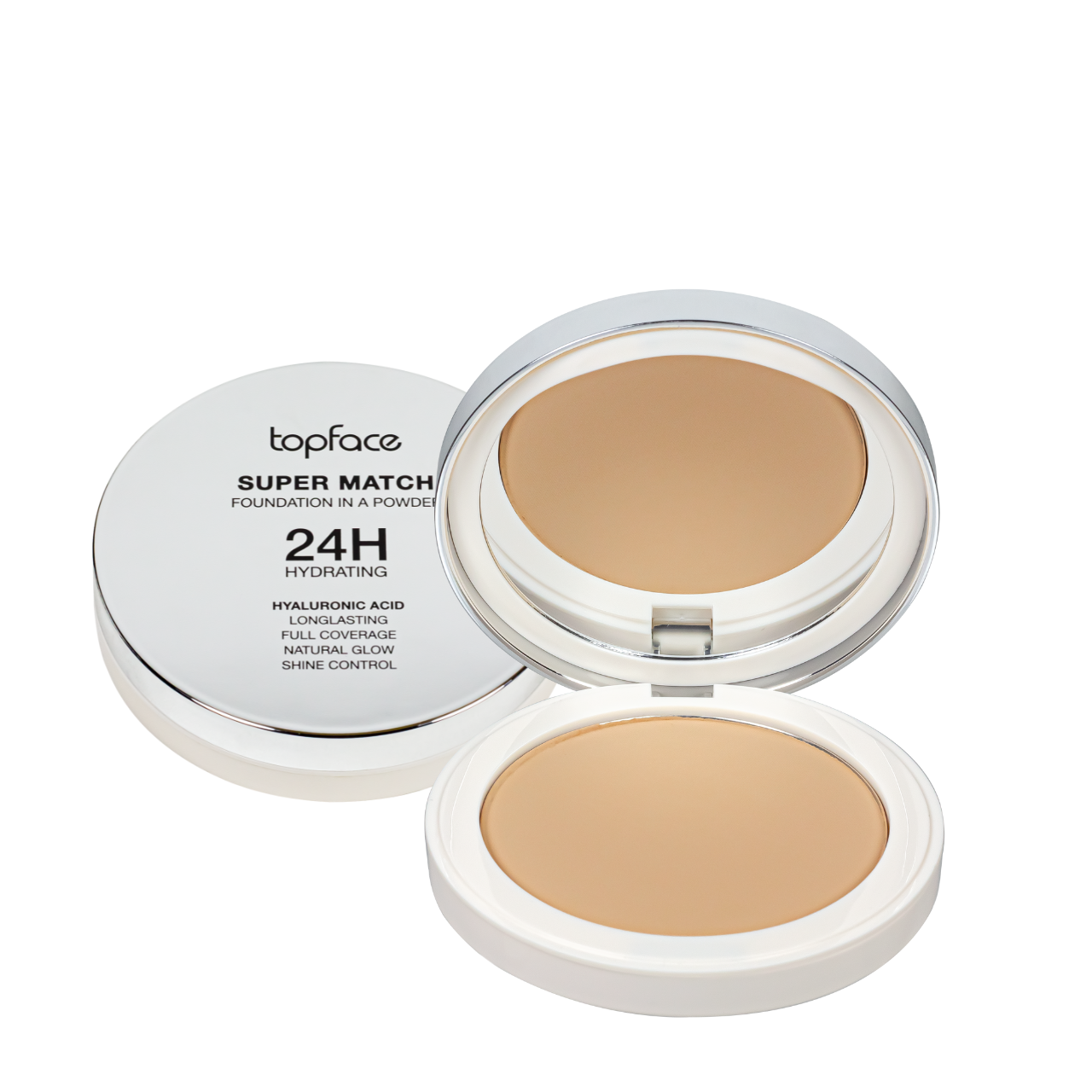 Пудра для лица Topface Super Match Foundation компактная увлажняющая 10 г 08 Tan Natural (2282446164)