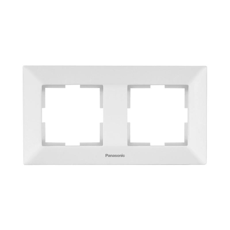 Рамка для розеток двухместная Panasonic Arkedia Slim ABS горизонтальная Белый (WNTF08022WH-UA1) - фото 1 Рамка для розеток двухместная Panasonic Arkedia Slim ABS горизонтальная Белый (WNTF08022WH-UA1) - фото 1
