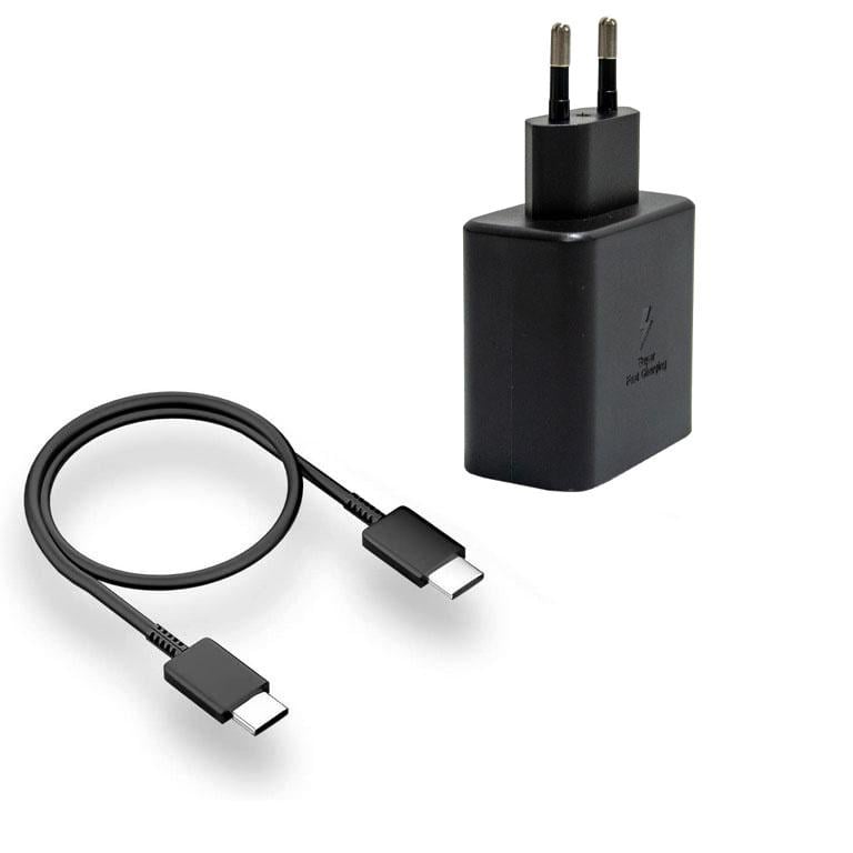 Блок питания для телефона PD Adapter 45W USB-C с кабелем Черный (1010554-Black) - фото 1