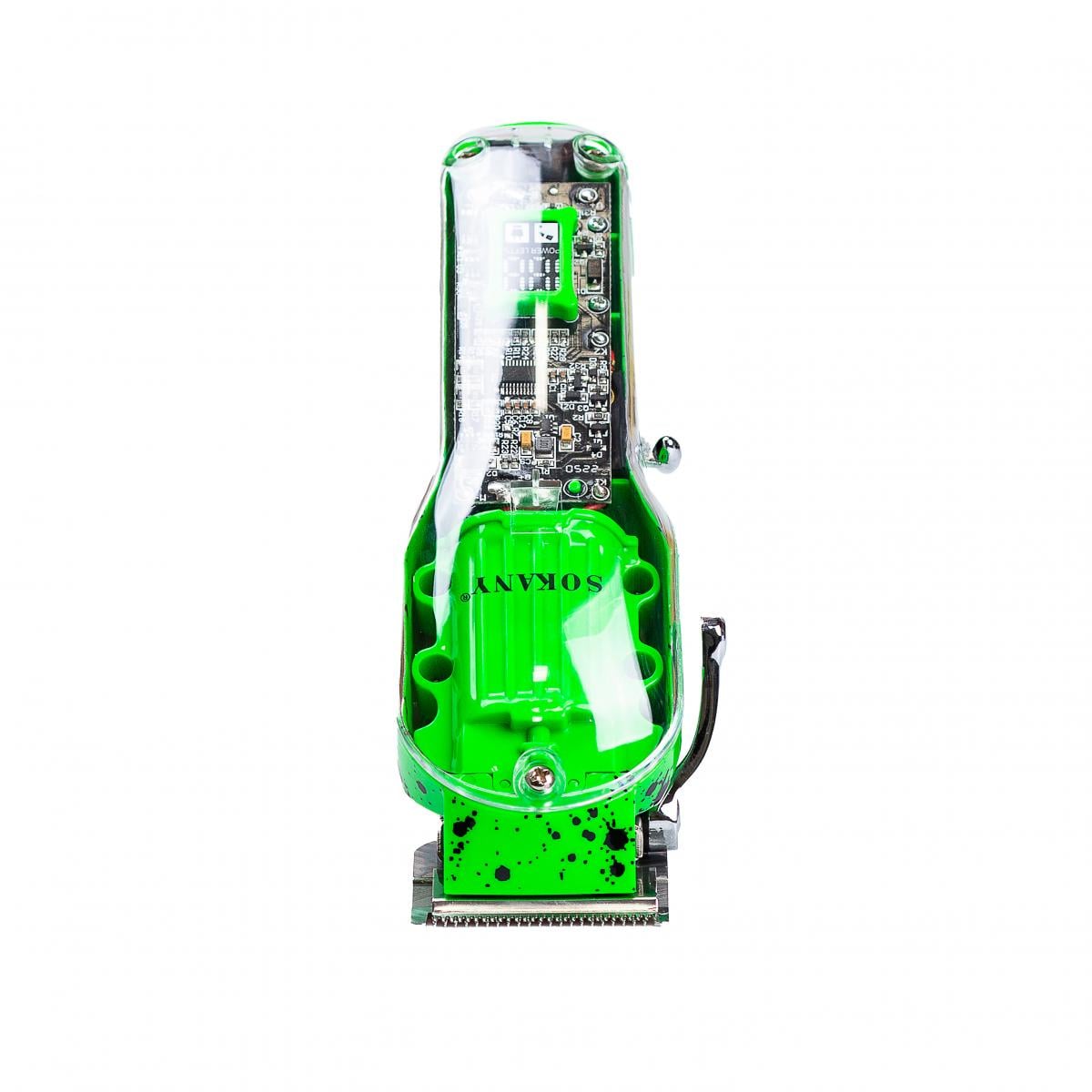 Машинка для стрижки Sokany SK-LF-9970 аккумуляторная с насадками Зеленый (SKLF9970GR)