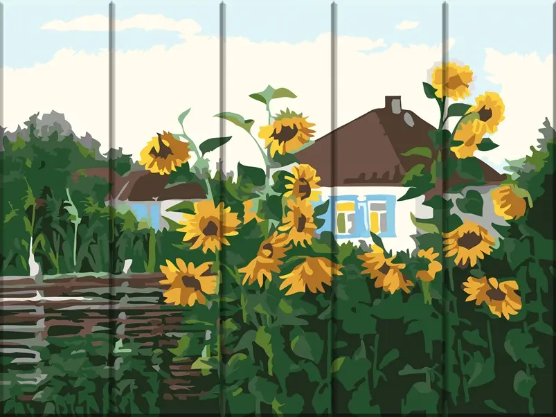 Картина по номерам ArtStory Родная деревня 30x40 см (ASW184)