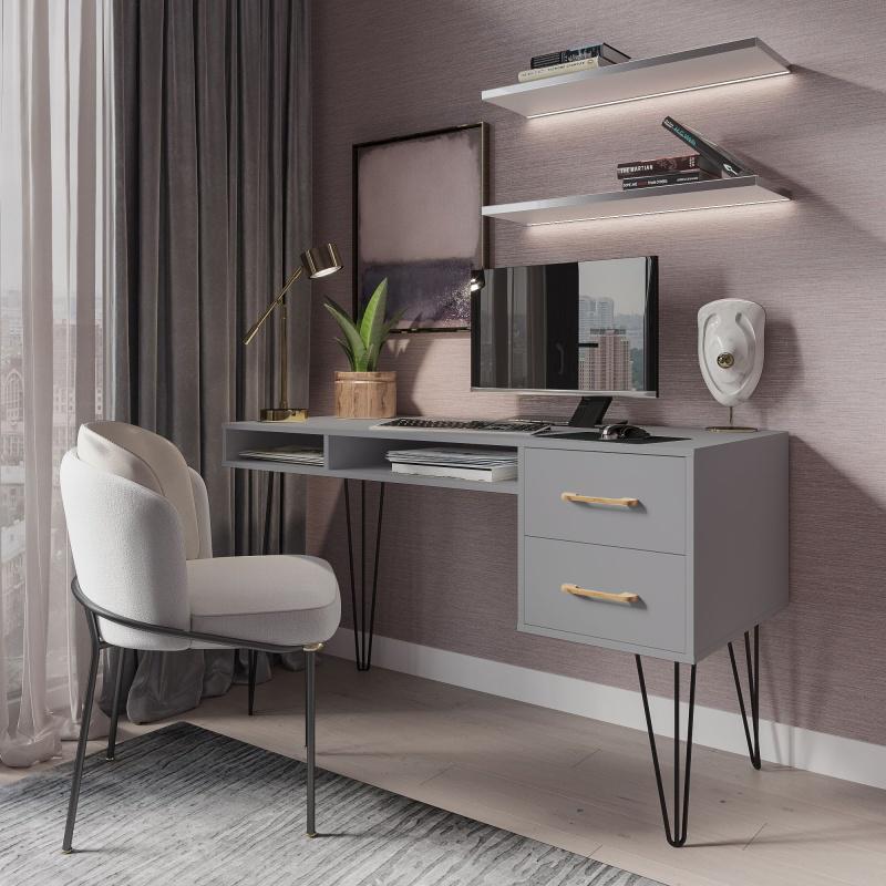 Стіл письмовий Loft-2 1400х598х750 мм Графіт (Арт.213) - фото 4