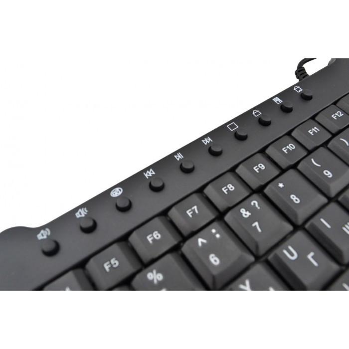 Клавиатура проводная USB UKC Черный (1516582151) - фото 4 Клавиатура проводная USB UKC Черный (1516582151) - фото 4