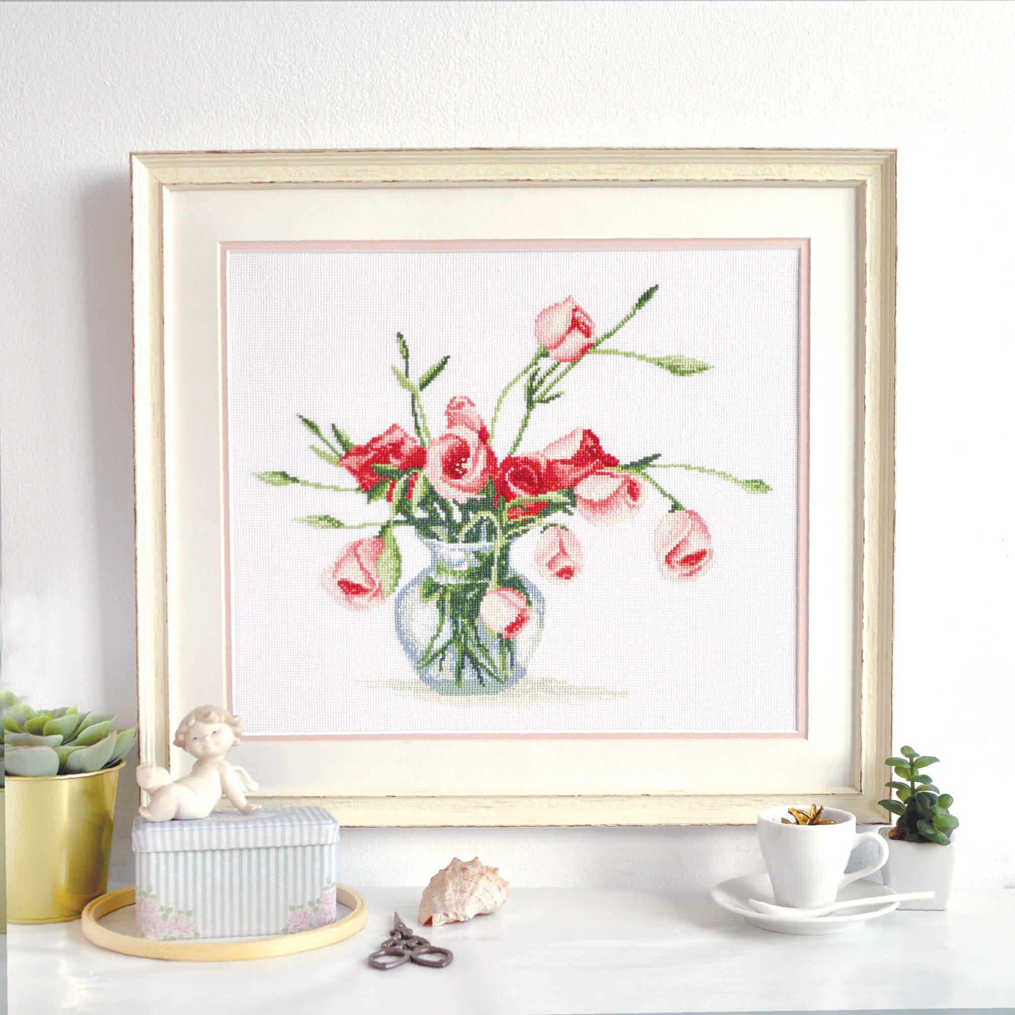 Набор для вышивки крестом Эустома (565)