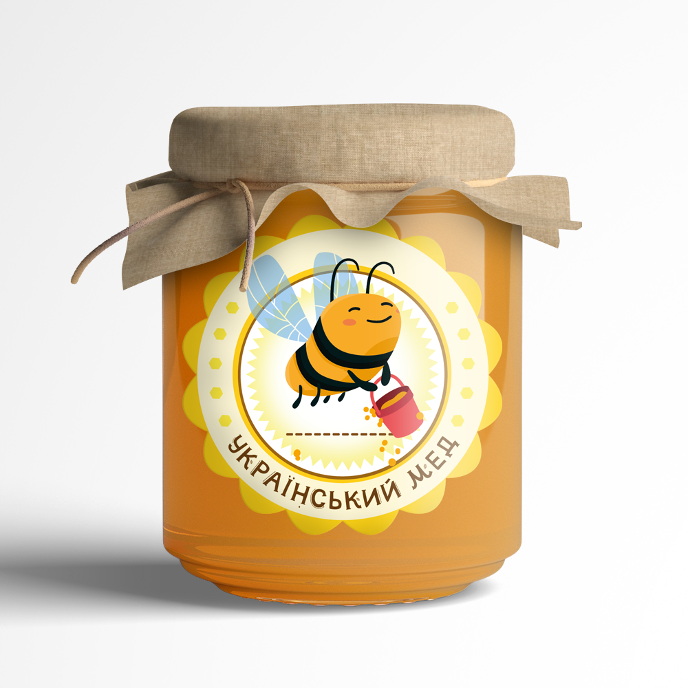 Наклейка на банку медовую круглая (27415657) - фото 3 Наклейка на банку медовую круглая (27415657) - фото 3