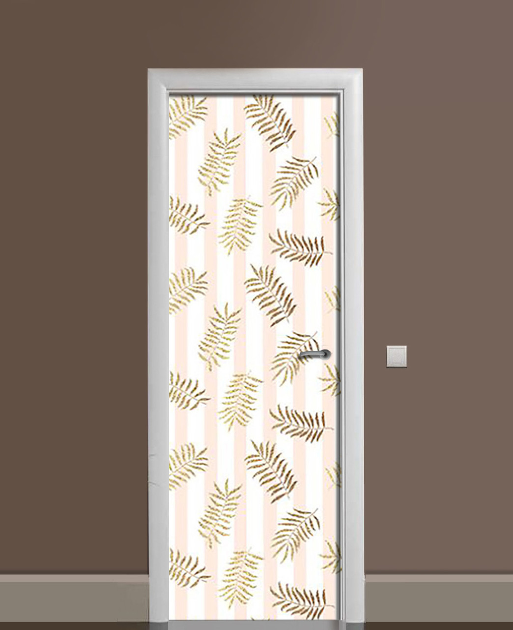 Наклейка 3D на дверь Zatarga "Редкий папоротник" виниловая 650х2000 мм Наклейка 3D на дверь Zatarga "Редкий папоротник" виниловая 650х2000 мм