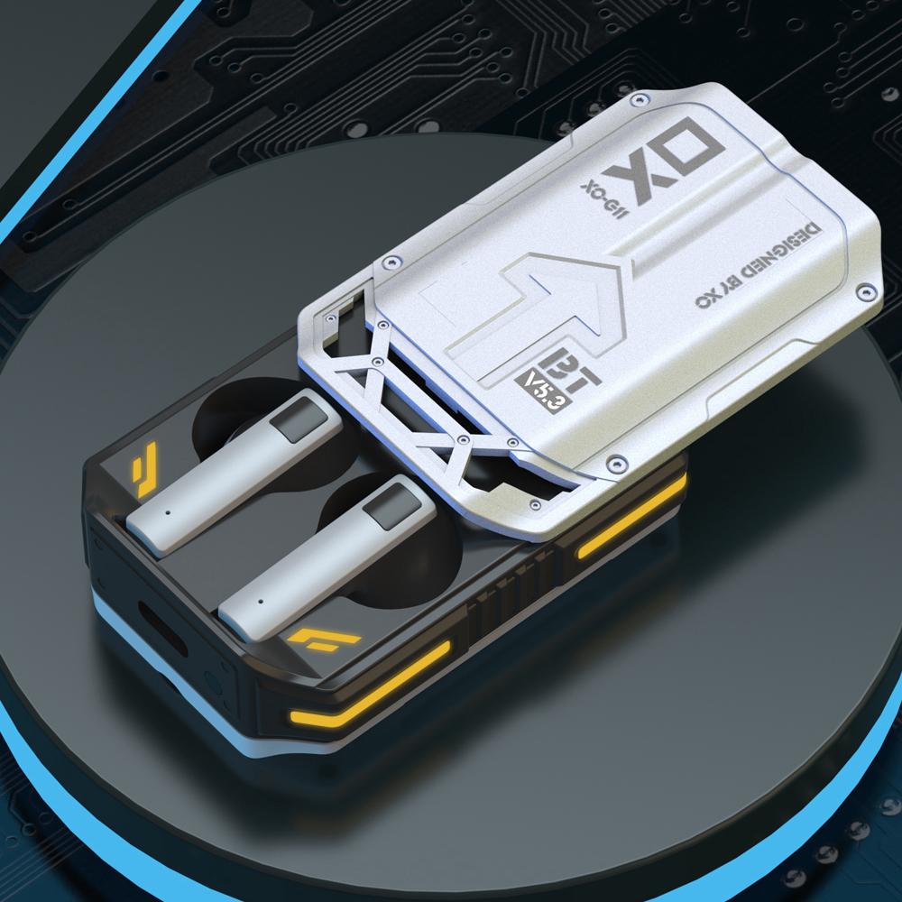 Наушники беспроводные геймерские TWS XO G11 Sword Rain Gaming Grey - фото 5