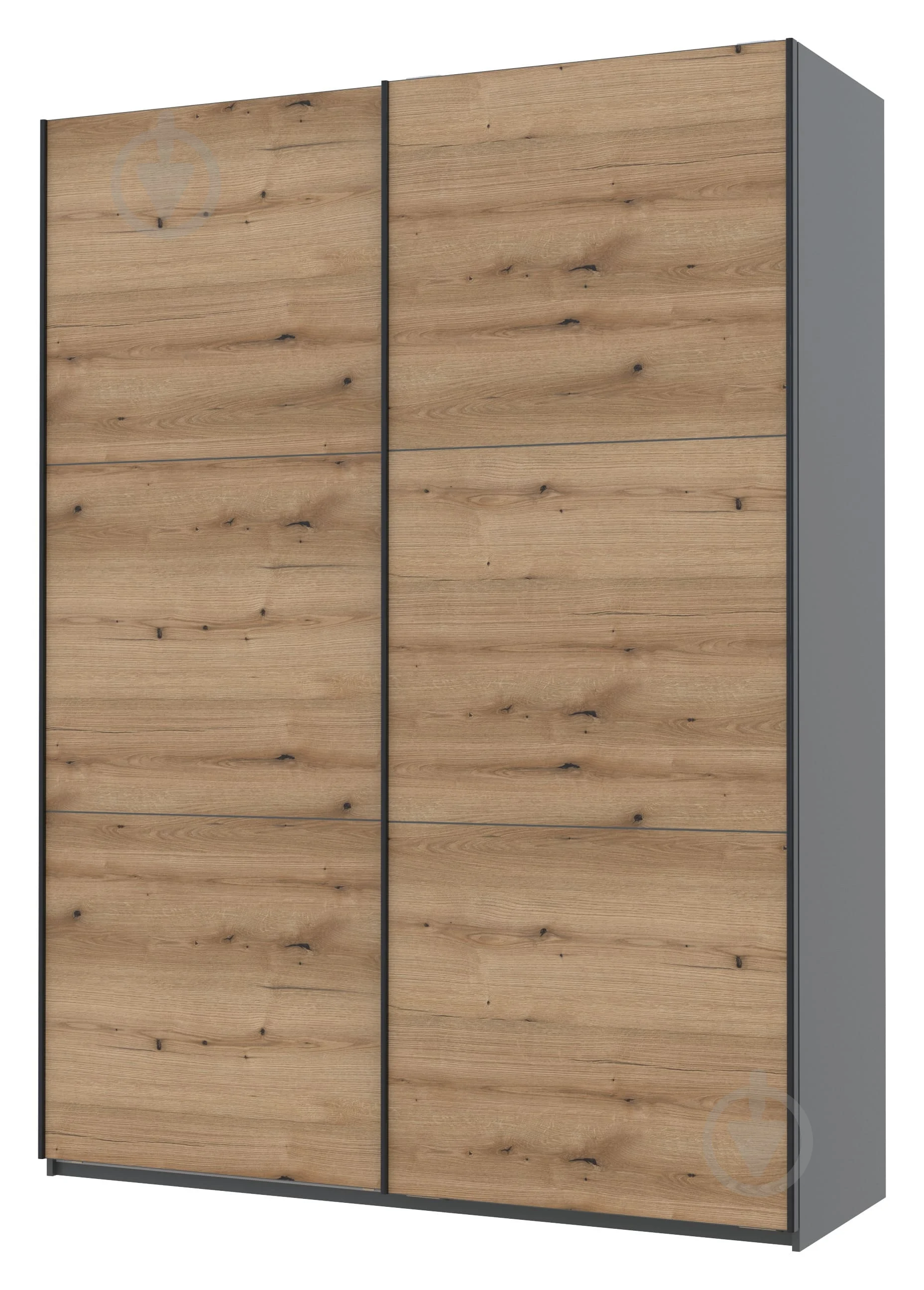 Шкаф-купе двухдверный Doros G-Caiser 180х60х240 см Графит/Дуб евок (DRS-011229)